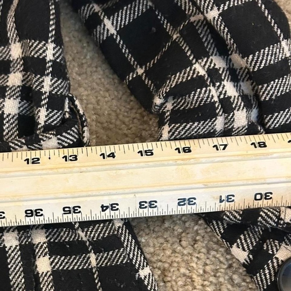 Y2K goth plaid tie coat heavy dark academia Bella swan 2000s coat - Picture 4 of 6